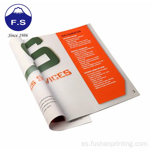 Impresión de folletos de servicio de impresión de libros personalizados